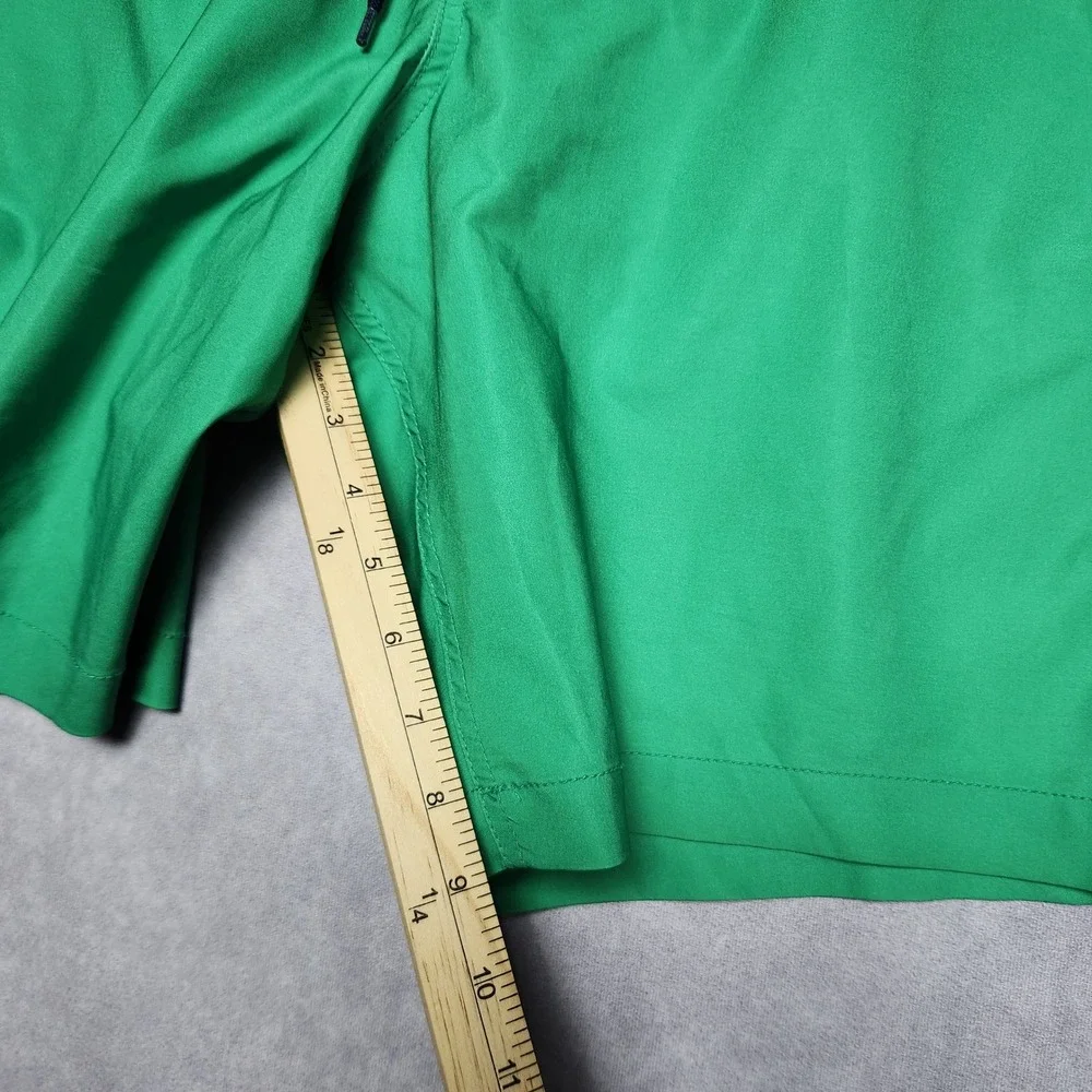Gap Mens Pool Short Green Striped Swim Trunks Size Large B-6